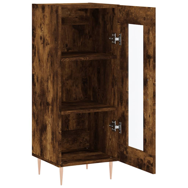 Minonk Display Cabinet, Smoked Oak