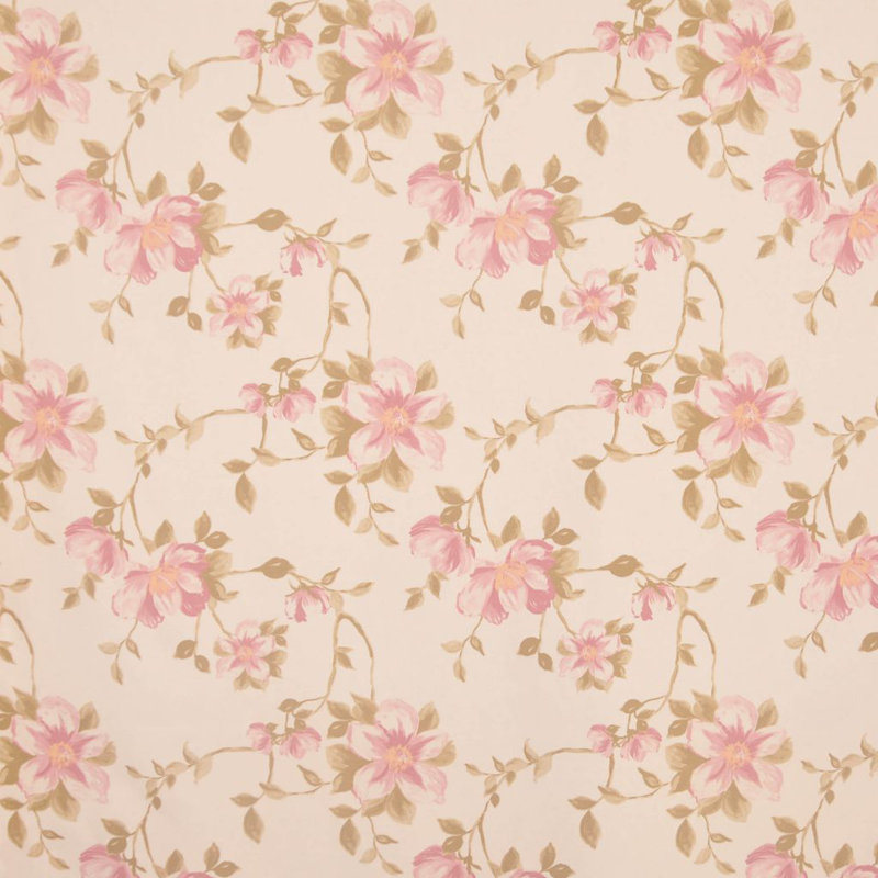 Allure Floral Foliage Fabric, Blush