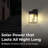 Solar Wall Sconce Lantern W/ Flame Effect
