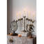 Sablier décoratif au design profilé transparent et sable terre cuite