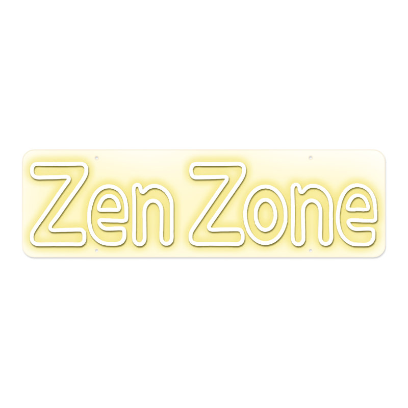 Zen Zone Neon Sign - 8" x 28"