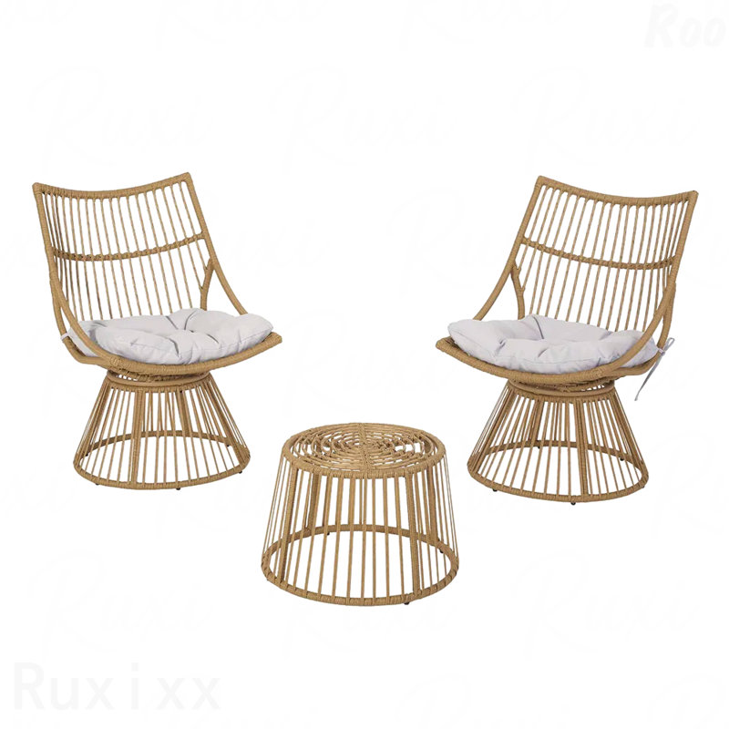 Chaise et table d'appoint