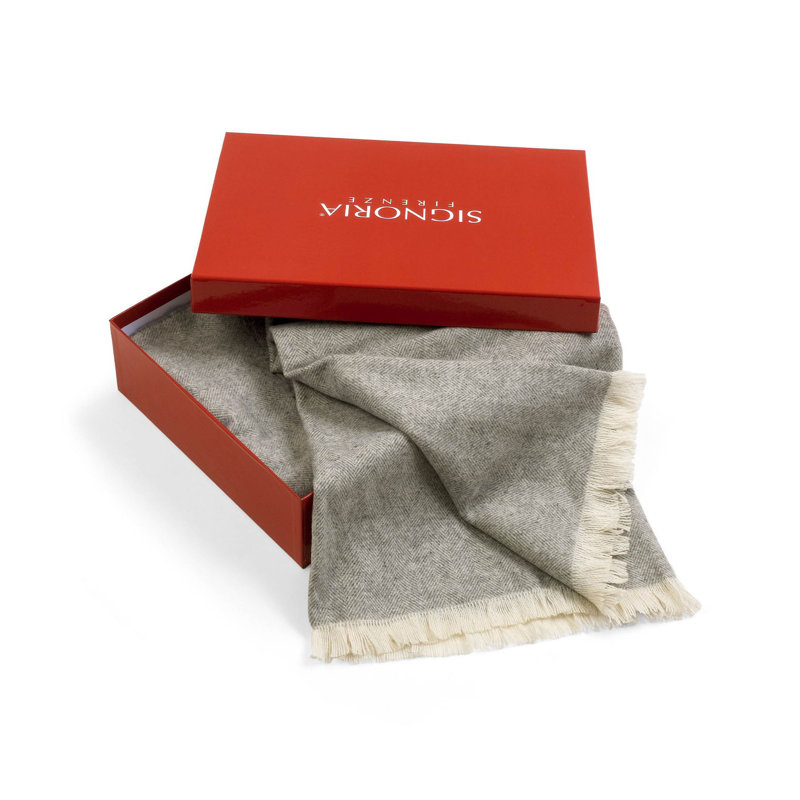 Alpi Hand Woven Throw Blanket, Pearl