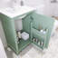 Petit meuble-lavabo sur pied 20 po avec lavabo en céramique blanc-1967481549