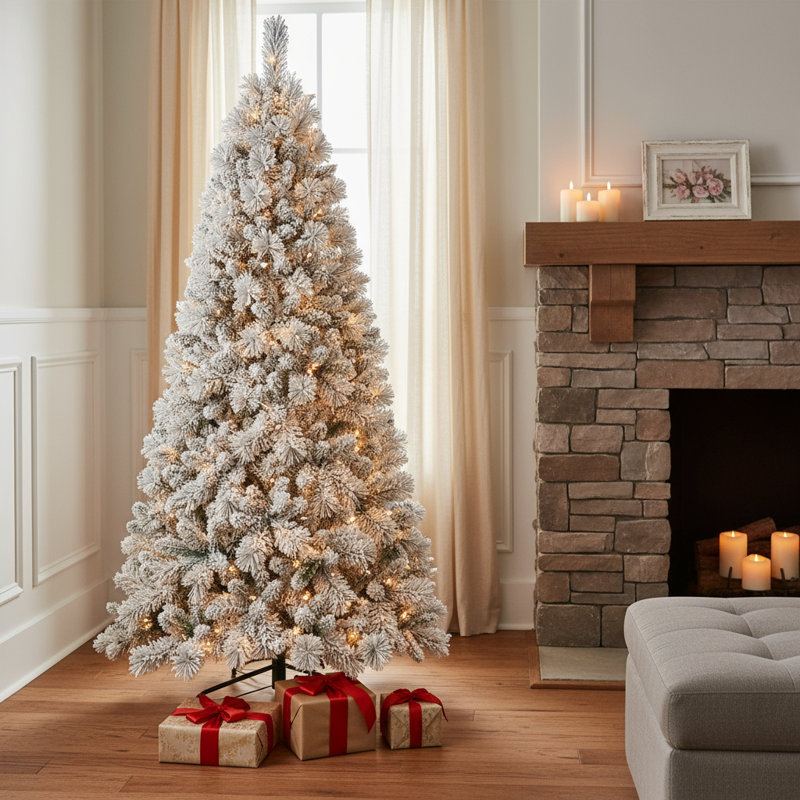 Sapin de Noël blanc 6 pi