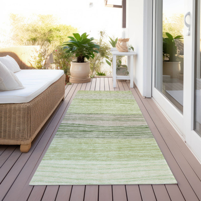 Tapis intérieur / extérieur avec envers antidérapant Withams, Tapis de couloir 2 pi 3 po x 7 pi 6 po
