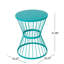 Table d'appoint en acier inoxydable 16 po