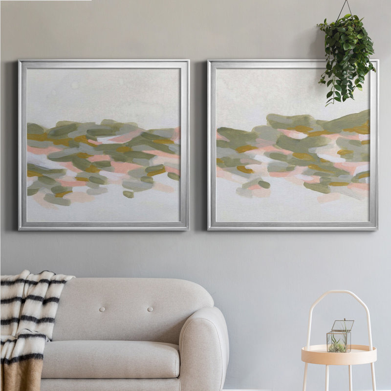 Hillside Impressions I - Hillside Impressions I - ensemble de 2 peintures encadrées, H 34,5 po x l 69 po x P 1,5 po