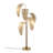 Modern Gold Floor Lamp with Metal Body, 28.0 x 28.0 x 61.8 inches | Base Plate Ø11.8 inches | 5 x E14 Socket (Max 40W) | Stylish On/Off Switch, Ideal for Glam Living Spaces & Contemporary Décor, IP20 Rated-837514947-837514946