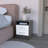 Two Drawers, Smokey Oak / White Finish-702681236