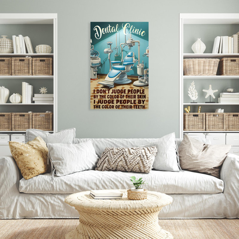 Dentaire sur impression sur toile, H 36 po x l 24 po x P 1,25 po