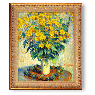 Monet Collection " Jerusalem Artichoke Flowers, 1880 " by Claude Monet