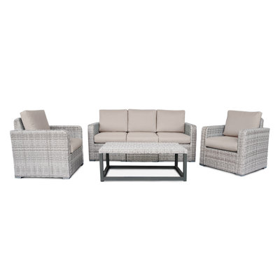 Newhaven 5 - Person Patio Conversation Set with Cushions