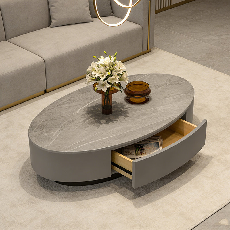 Nordic modern luxury coffee table, Gray