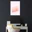 Breathe Typography Gradient Minimalist Modern Serene Wall Art Print-135626800