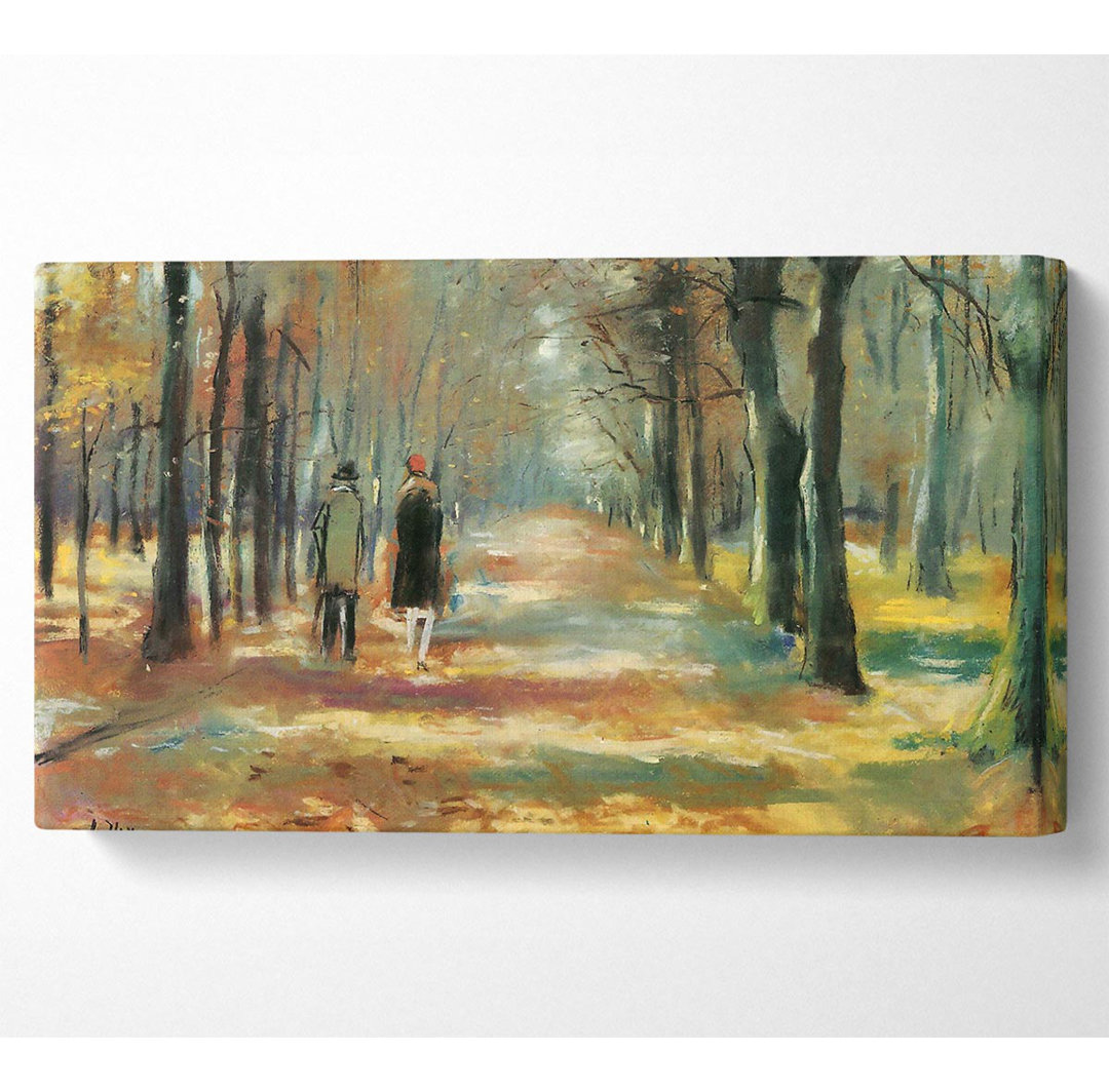 Rupesh Lesser Ury Couple Walking In The Woods - Leinwanddrucke auf Leinwand