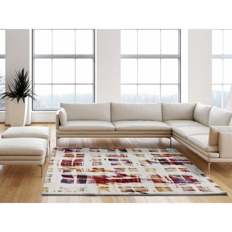 Adrijana Rectangle Abstract Area Rug, Rectangle 160 x 230cm