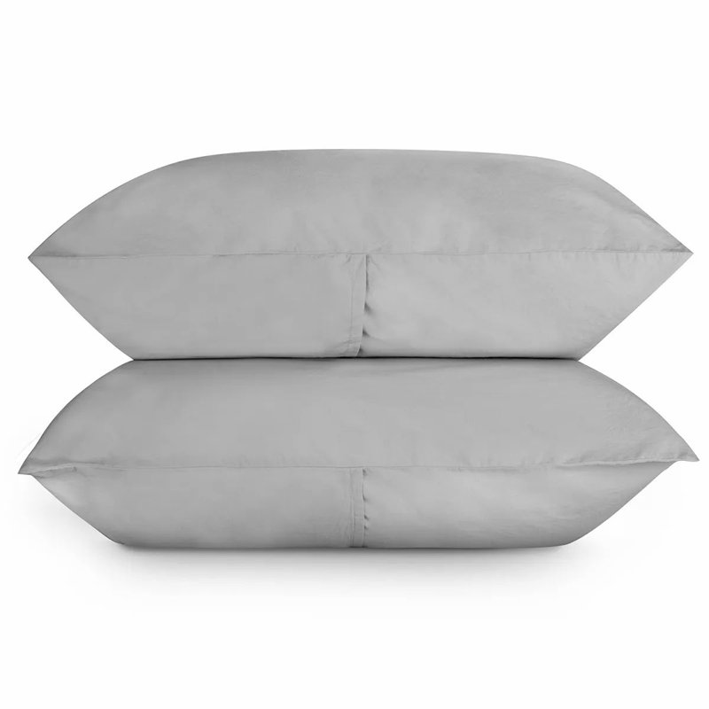 Ensemble de draps 100% coton 200 fils, Très grand, Gris nuageux