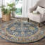Antiquity Hand-Tufted Dark Blue Area Rug-883655630