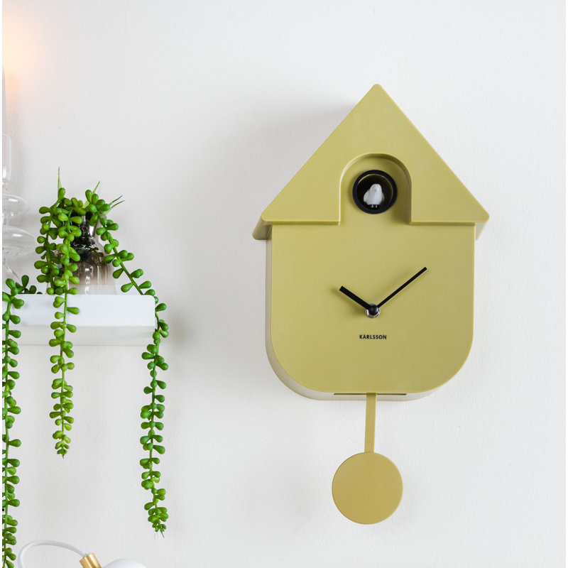8.5cm Wall Clock, Olive Green