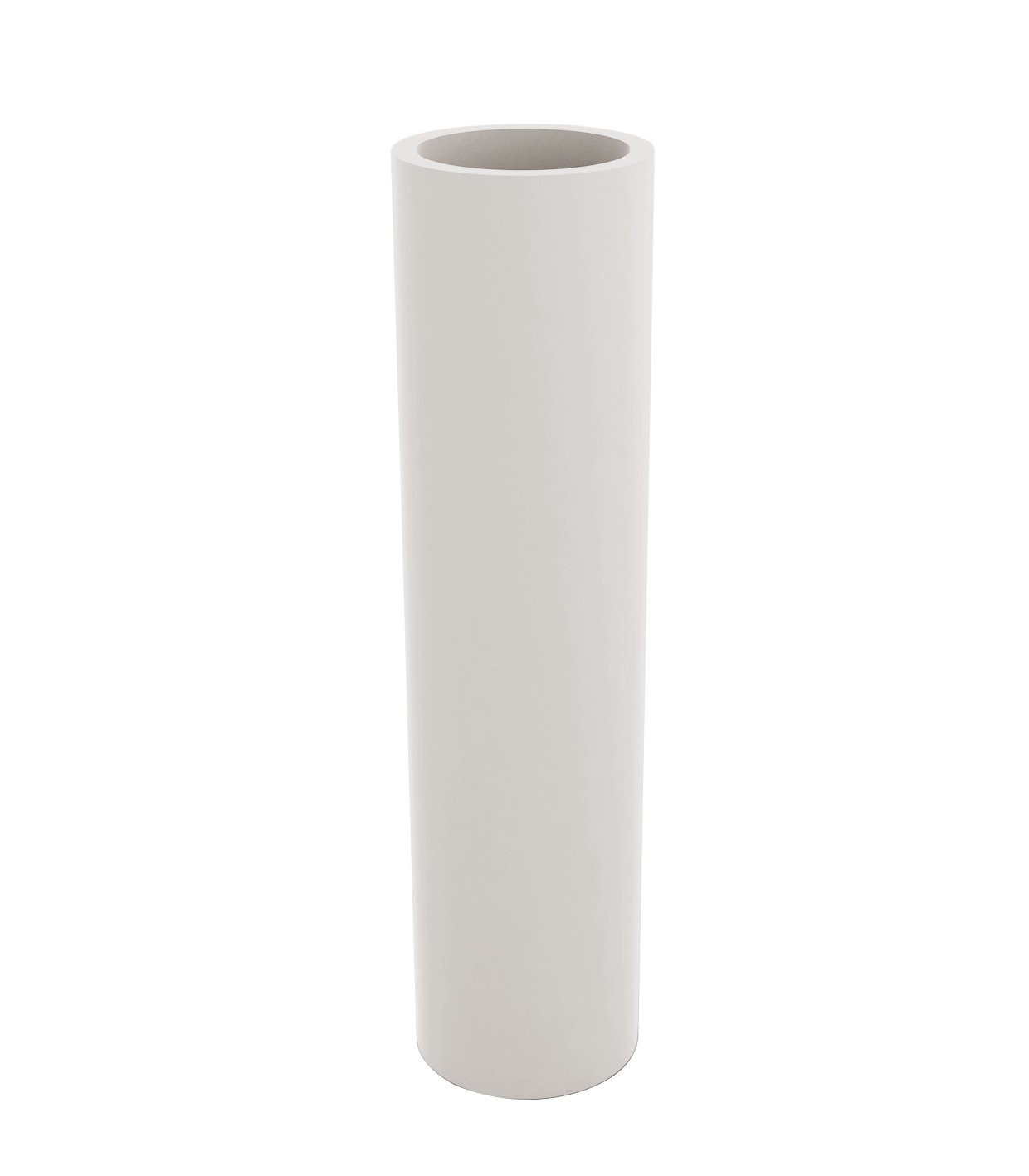 Cilindro 10" Pot Planter, 31.5" H x 7.75" W x 7.75" D, Ice