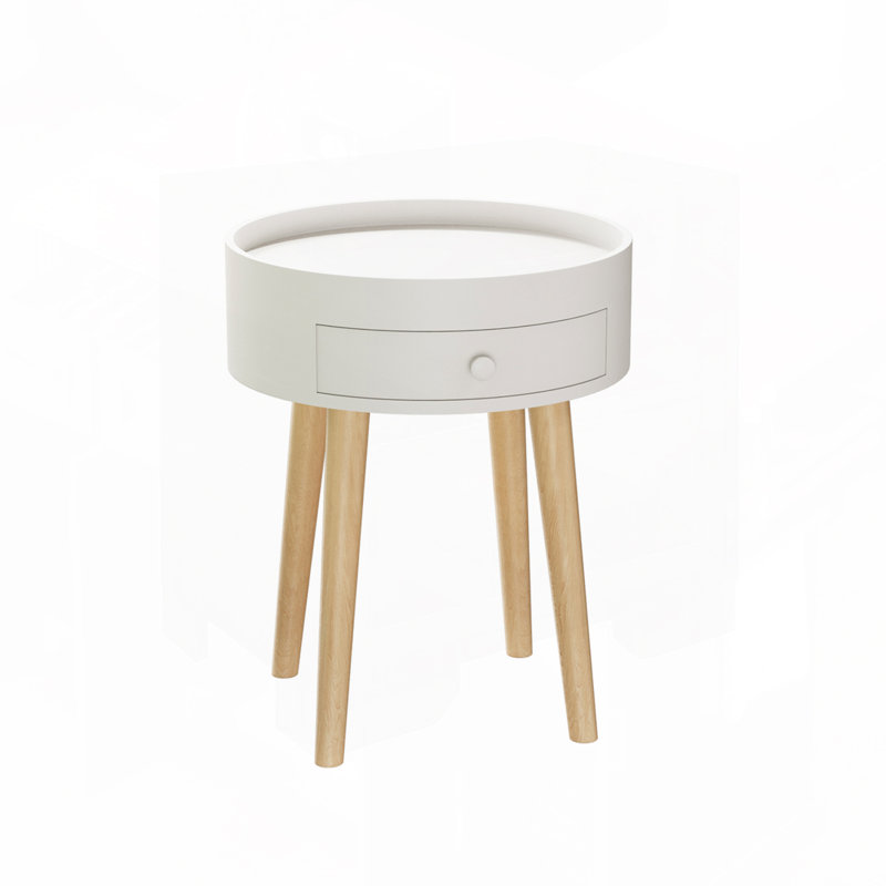 Table de chevet avec tiroir de rangement H 18 po
