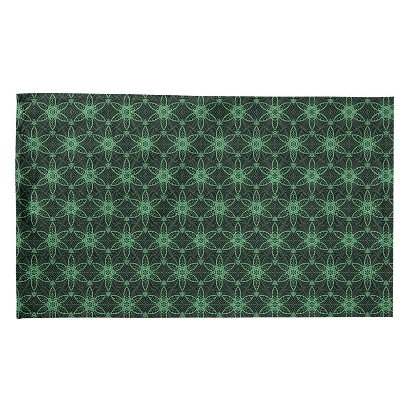 Mcguigan Tea Towel Kitchen Towel, Poly Twill, Green/Black