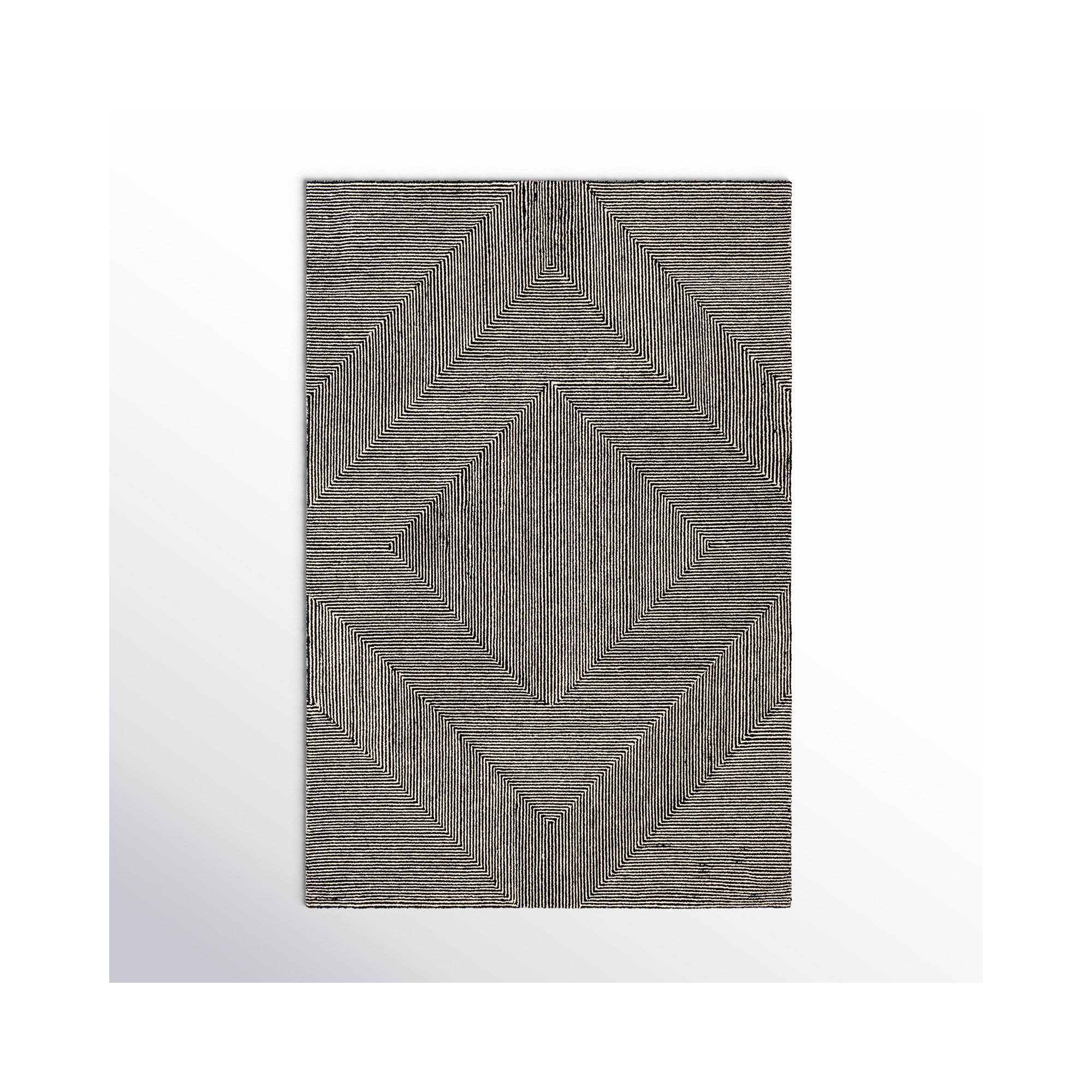 Peeta Hand Tufted Wool Rug, Rectangle 2' x 3'