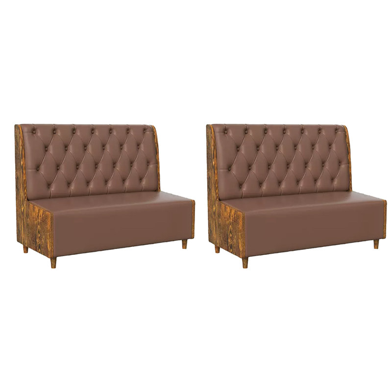 Banc revêtu de similicuir American Cafe, Café