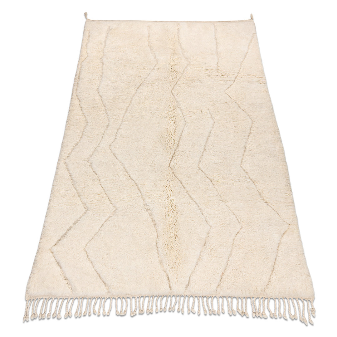 BERBER-Teppich Beni Mrirt Handgewebt Aus Marokko, Boho - Beige 170X250 Cm