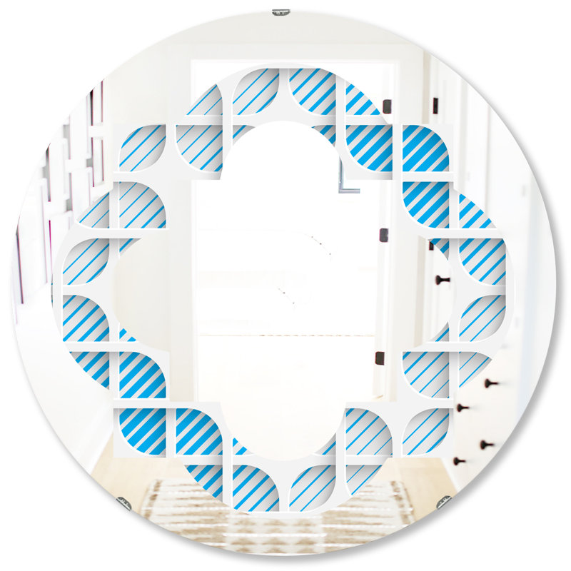 Miroir mural moderne et contemporain Quatrefoil, H 31,5 po x l po