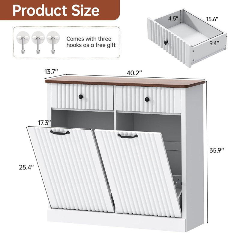 Independent Laundry Sorting Machine, White