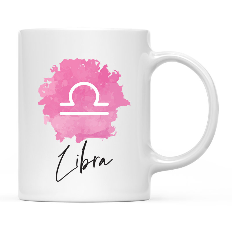 Tasse à café à symbole de signe Libra, Balance
