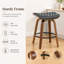 Tabourets de bar pivotants en similicuir Gerald-792145748-792145755