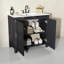 Meuble-lavabo rétro 36 po avec lavabo en céramique - Espresso