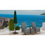 Porte-parasol carré en résine de 20 lb avec support à parasol Outsunny-128817536-128817539