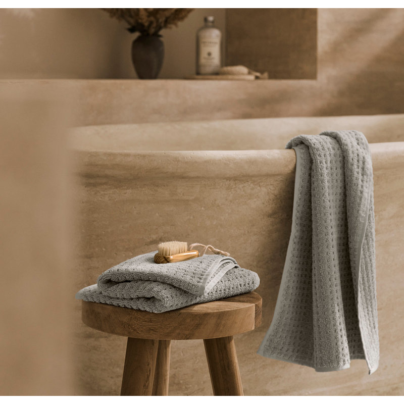 Turkish Waffle Waffle Hand Towel Set, White