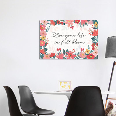 Bright Petals I by Farida Zaman - Wrapped Canvas Painting