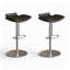 Chaise d'appoint noire et argentée (dossier de 2)-1960477496-1960477497