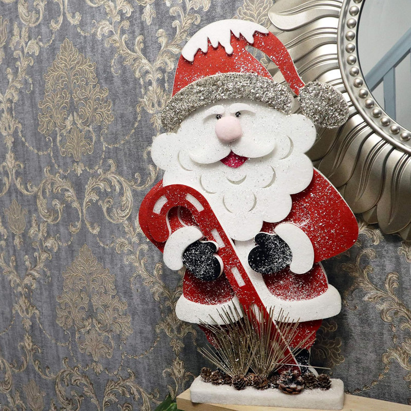 No Holiday Shaped Ornament, 74 cm x 40cm x 12cm, White