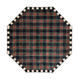 Stewart Tartan Black Washable Rug