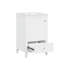 Meuble-lavabo de 20 po avec lavabo, armoire de salle de bain avec porte à fermeture douce, support de rangement et tiroir