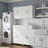 Modular 48" W 4-Piece Storage Cabinet Set: 2 Wall Cabinets & 2 Base Cabinets With Drawers-492101512