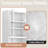 72-Inch, Metal Cabinet, Kitchen, White, Adjustable Shelves, Stainless Steel Frame, Freestanding, Use, Magnetic , Scratch- Features