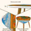Ensemble de 2 tables basses gigognes Triangle
