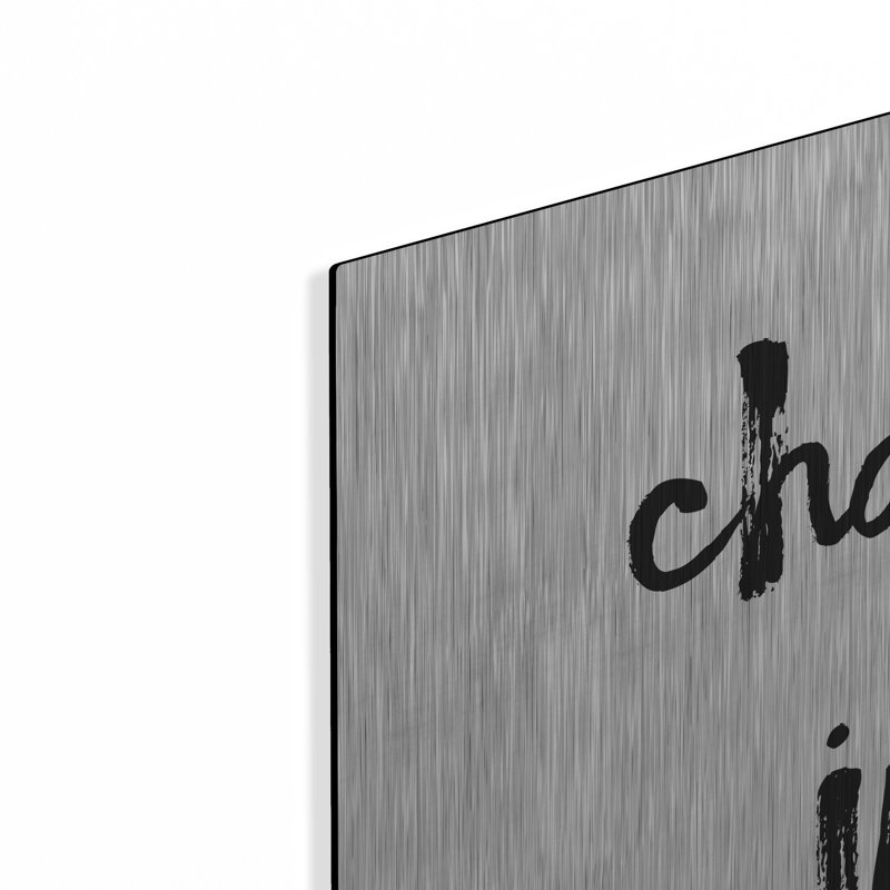  «Champagne» par Erin Clark, art mural en métal, 24 po x 24 po, H 36 po x l 36 po