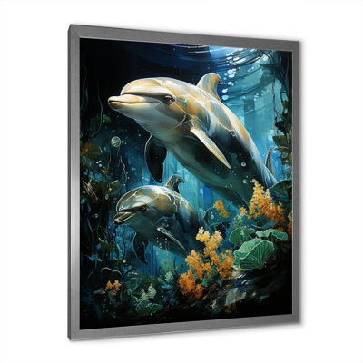 «Dolphin Eco Guardians II», reproduction sur toile