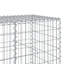 Clôture de bordure en métal argenté-105761034