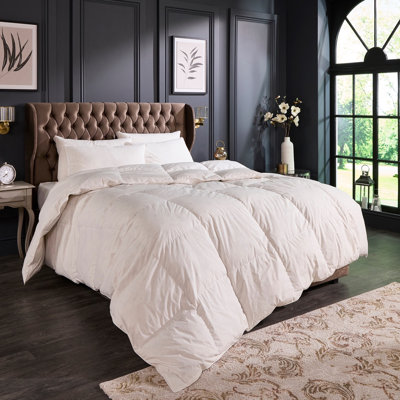All Season 13.5 Tog Duvet for Retreat Snuggledown Hungarian Cosy Goose Down, 100% Cotton Cover