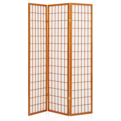 5.8 Ft Tall 3-Panel Wood Room Divider, Folding Privacy Screen Partition Wall For Dorms And Kids’ Rooms